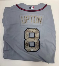 2013 Justin Upton Atlanta Braves Game Used/Worn Memorial Day Road Jersey MLB COA