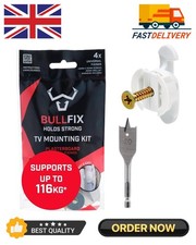 Heavy Duty Plasterboard Wall Fixings Kit 10pc w/ Screws for Dot & Dab, DIY