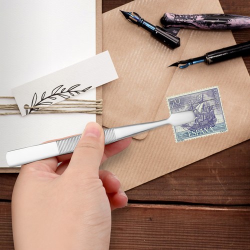 2pcs Flat Tweezers Tweezers Crafts Stamp Tongs Tweezers Precision - Afbeelding 2 van 10