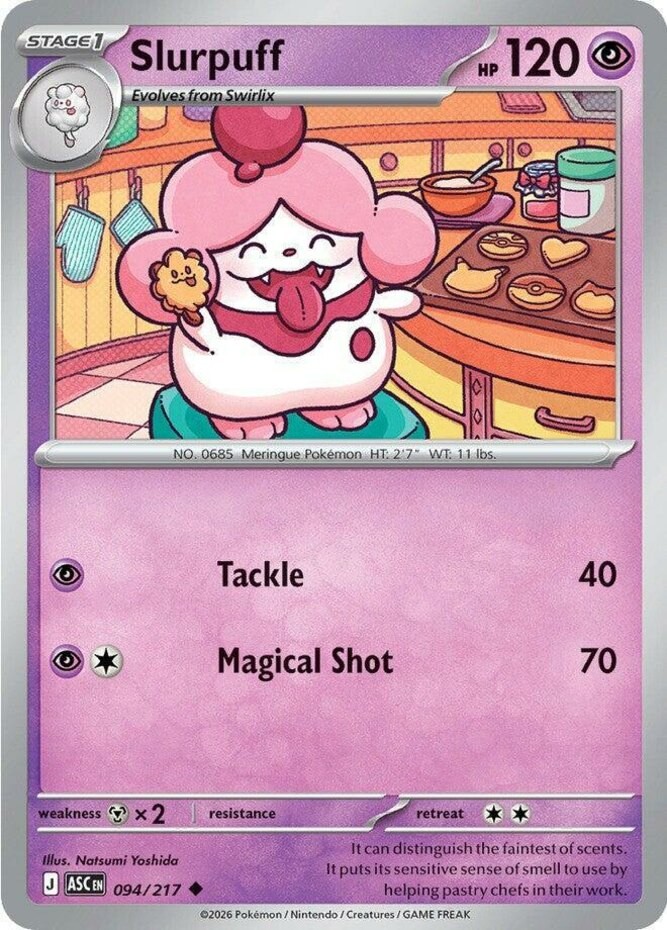 Slurpuff - 094/217 - Uncommon (Near Mint) Ascended Heroes - Psychic Pokémon
