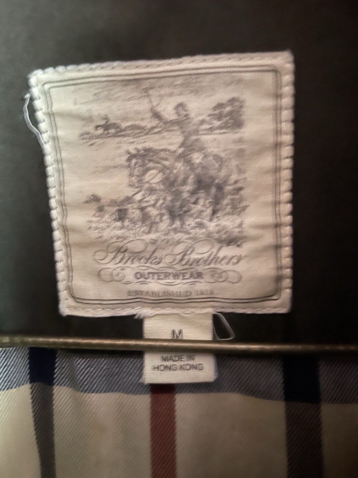 Brooks Brothers Green Solid Mid-Length Jacket Men… - image 2