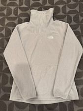 The North Face Women  s Fleece Jacket Gray Size Small 1/4 Zip Lightweight