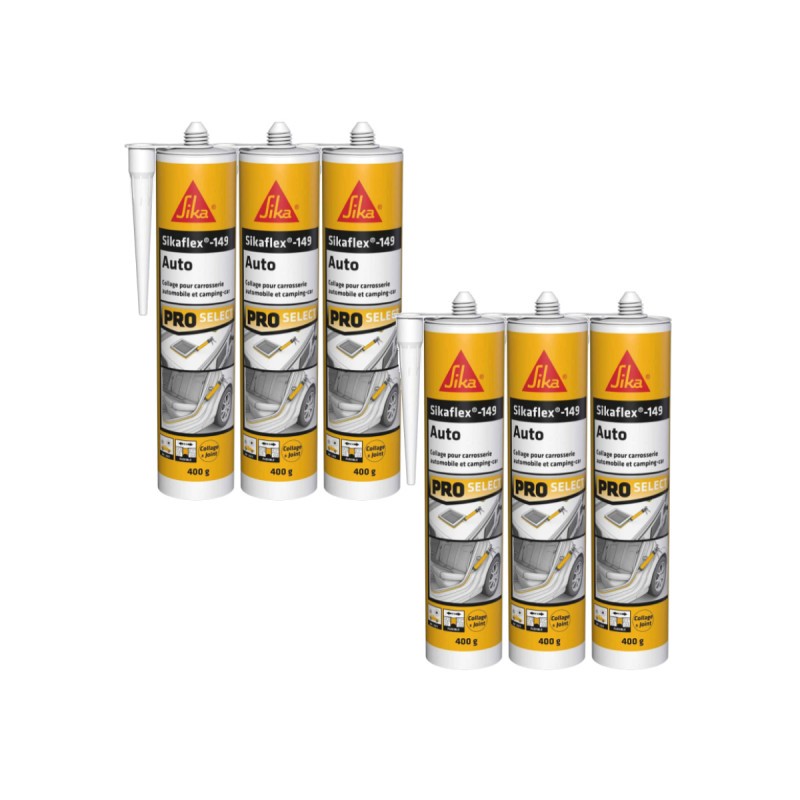 Colle polyuréthane auto Sika Sikaflex 149 haute résistance aux vibrations 300ml