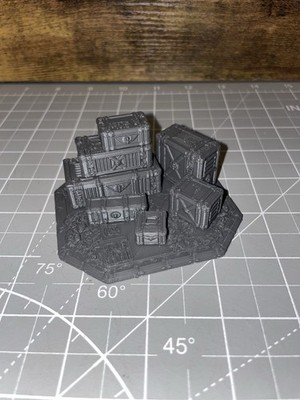 Sci-Fi Supply Kisten Gelände Streustück Tabletop Wargaming RPG Landschaft