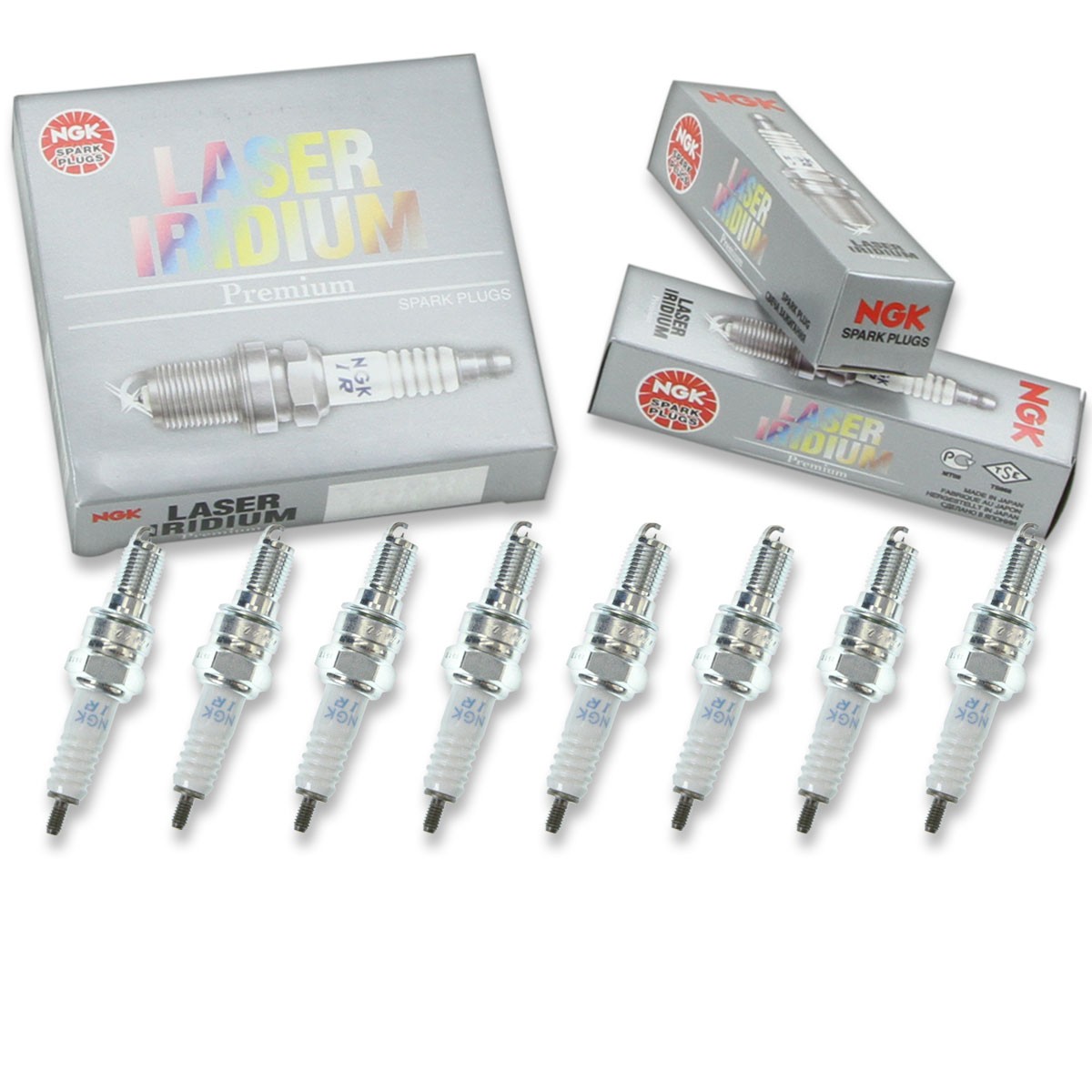 8 pc NGK 6777 IMR9C-9H Laser Iridium Spark Plugs for VUH27D IHU27 5627 5369 nt