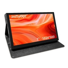 JniTyOpt Mini Monitor 7 Inch Display Capacitive Touchscreen HDMI LCD 1024  600