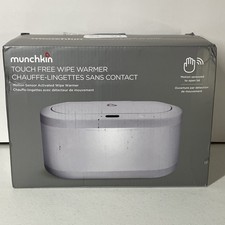 Munchkin Touch Free Baby Wipe Warmer Nightlight  Motion Sensor Holds 100 Wipes