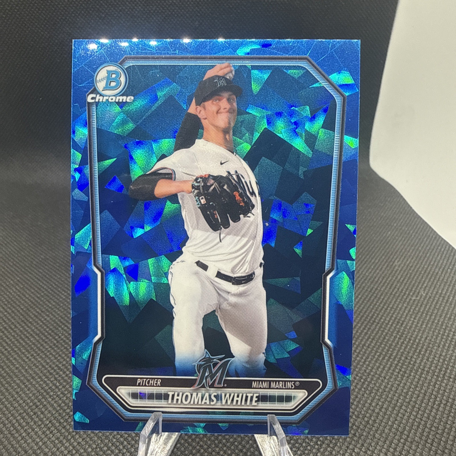 2026 Bowman Chrome Sapphire Thomas White Chrome 1st #BCP-69 Marlins 