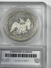 1843 Seated Liberty Dollar : SEGS XF40 Details — photo 2