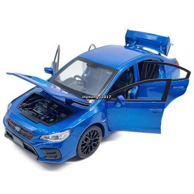 #ad #ad 1 30 Subaru WRX STI Model Toy Car Diecast Toy Vehicle Boys Toys Kids Gifts Blue $26.97