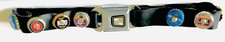 Vintage Bottle Cap Seatbelt Buckle Belt.