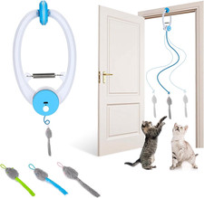 Cat Toys Interactive for Indoor Cats, Smart USB Rechargeable Door Hanging Automa