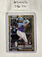 2026 Topps Series 1-Gold Diamante Yanquiel Fernández Colorado Rockies #116  /50