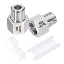 2 Pcs Pipe Fittings Reducer Adapter 3/8" NPT Male Pipe x 3/8" g Female Pipe
