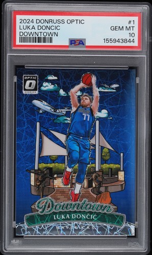 Luka Doncic #1 2024 Panini Donruss Optic Downtown card