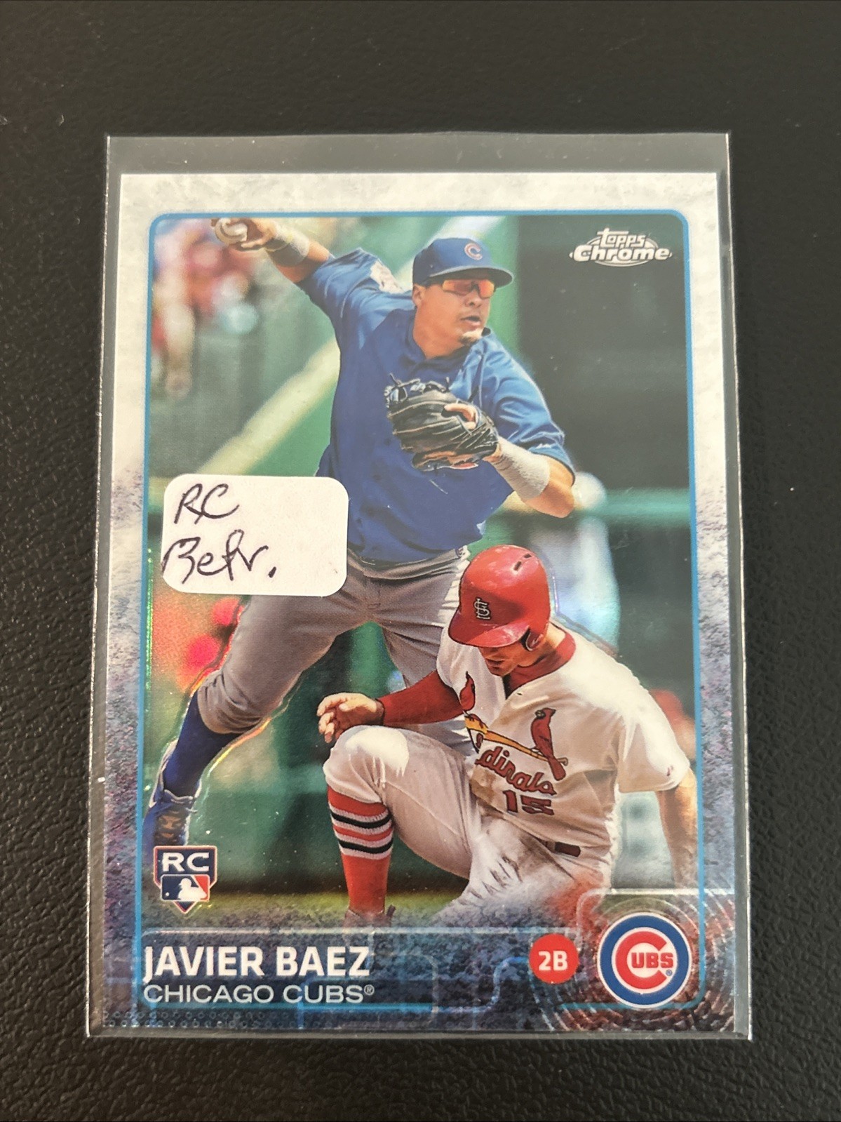 2015 Topps Chrome Refractor #89 Javier Baez RC (TIGERS) !!