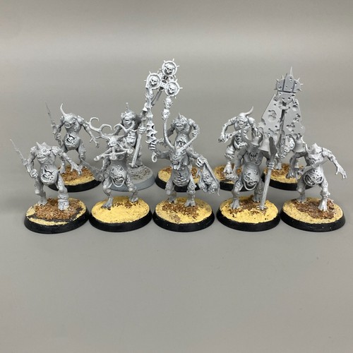 10 PLAGUE BEARERS WARHAMMER 40K AGE OF SIGMAR CHAOS DAEMONS MAGGOTKIN NURGLE AOS