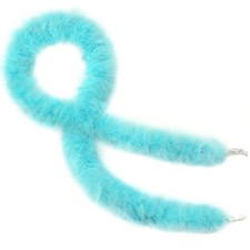 Blue Marabou Feather Boa - 22g 2 Yards Boas for Party Bulk, Wedding, Hallowee...
