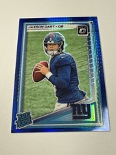 Jaxson Dart Rookie Lot 5 Optic Blue Rated Rookie Inserts Giants QB
