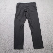 Lululemon Capri Legging Women's 4 Black Performance Stretch Fitness Yoga Pants