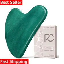 Exquisite Jade Gua Sha Facial Massager for Relaxation & Daily Skincare Ritual