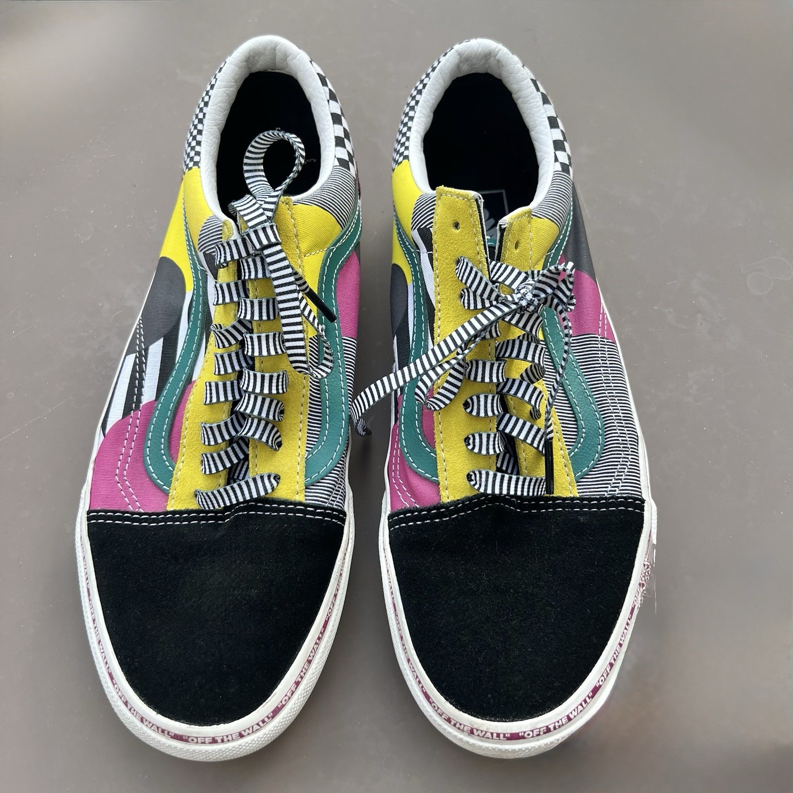 Vans Old Skool Crazy Checks Patchwork Sneakers Mu… - image 1