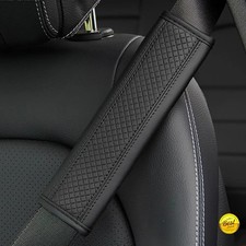 Faux Leather Car Seat Belt Cover Pad Safety Shoulder Strap Cover Auto Universal