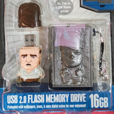 STAR WARS Han Solo w/Carbonite carrying case COLLECTABLE MIMOBOT 16GB USB FLASH