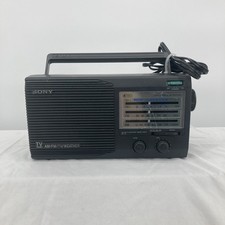 VTG Sony ICF-34 AM/FM/TV/Weather 4 Band Portable Radio WORKS 