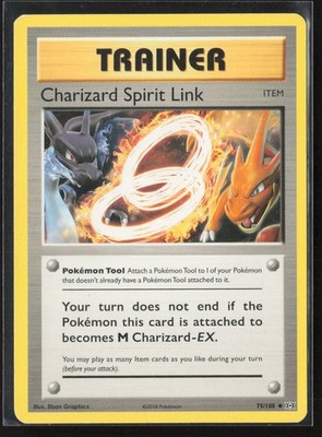 Charizard Spirit Link 75/108 Uncommon Evolutions Pokemon Moderately Played