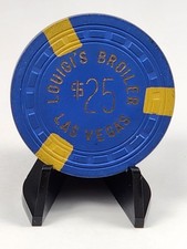 LOUIGI'S BROILER CHIP $25.00 LAS VEGAS NEVADA - CR #22 RATED S ($300-$349) 1950s