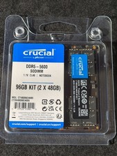 Image of Crucial 96GB Kit (48GBx2) DDR5-5600 SODIMMCT2K48G56C46S5 NEW