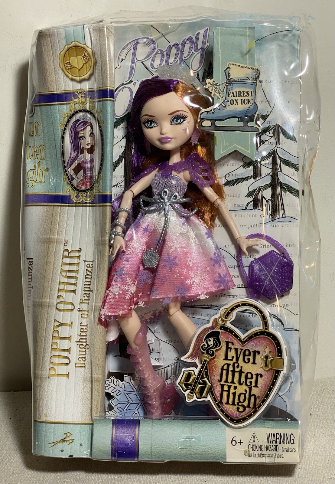 RARE NEW 2014 Ever After High Doll POPPY O'HAIR Fairest On Ice Mattel box damage