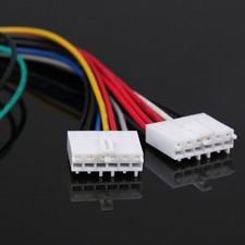 20P ATX To 2 Port 6Pin AT PSU Converter Power Cable For Computer 286 386 48^URYP