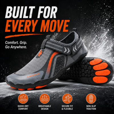 Lightweight Flexible Water Shoes Quick Dry Non Slip Aqua Sneakers Outdoor Beach