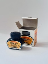 Boxed Vintage Bottle of Rotring "Fount India" Black Drawing Ink 1970&rsquo;s