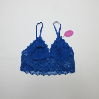 Avidlove Damen Spitzen Bralette Blau Gr. XL Verstellbare Träger Neu Mit Etikett