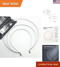 Silver Halo Crown Headband Goddess Headpiece Multi-Layer Hair Crown DIY Metal