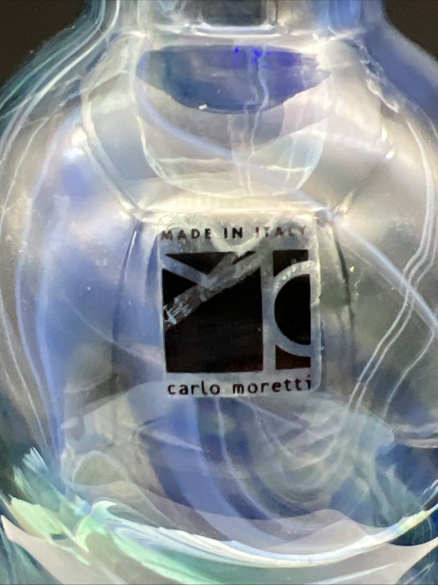 Carlo Moretti Murano Art Glass Swirl 12 3/4