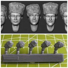 1/35 Scale Soviet Soldier Heads Set Resin Ushanka WWII Figure Conversion Kit