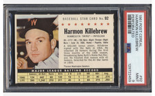 1961 Post Cereal Harmon Killebrew Perforated #92 PSA 9 MINT Low Pop