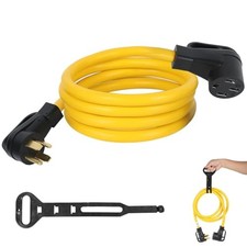 10FT NEMA 14-30P to 14-50R EV Charger Adapter Cord, 30 Amp 4 Prong Dryer Male