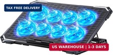 ICE COOREL Laptop Cooling Pad with 8 Cooling Fans, Cooling Pad for Laptop Fan 13