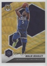 2020-21 Panini Mosaic Mosaic Gold Wave Prizm Malik Beasley #162 02ez