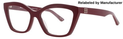 BALENCIAGA BB0342O-010-55-RELABELED Eyeglasses Eye Glasses 010 RED Authentic New