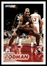 Dennis Rodman 1993-94 Fleer #378 Spurs NBA READ FREE SHIPPING AutographDen