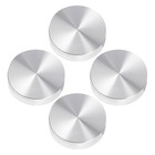 4 Pcs Glass Table Top Anti Pads Metal Disc Adapter for Coffee