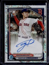 2024 Bowman Chrome Naoyuki Uwasawa Prospect Autographs Sandglitter 237/499