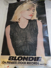 vintage 1976 BLONDIE DEBBIE HARRY PROMO POSTER PRIVATE STOCK RECORDS vintage 1976 BLONDIE DEBBIE HARRY PROMO POSTER PRIVATE STOCK RECORDS