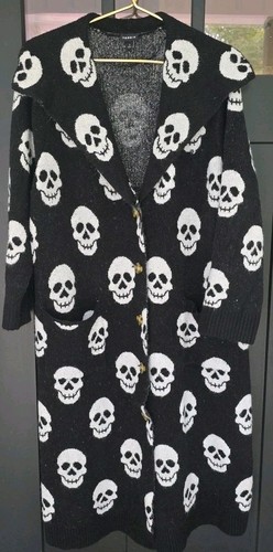 Torrid Skeliton Totenköpfe Strickjacke Pullover Damengröße 2X